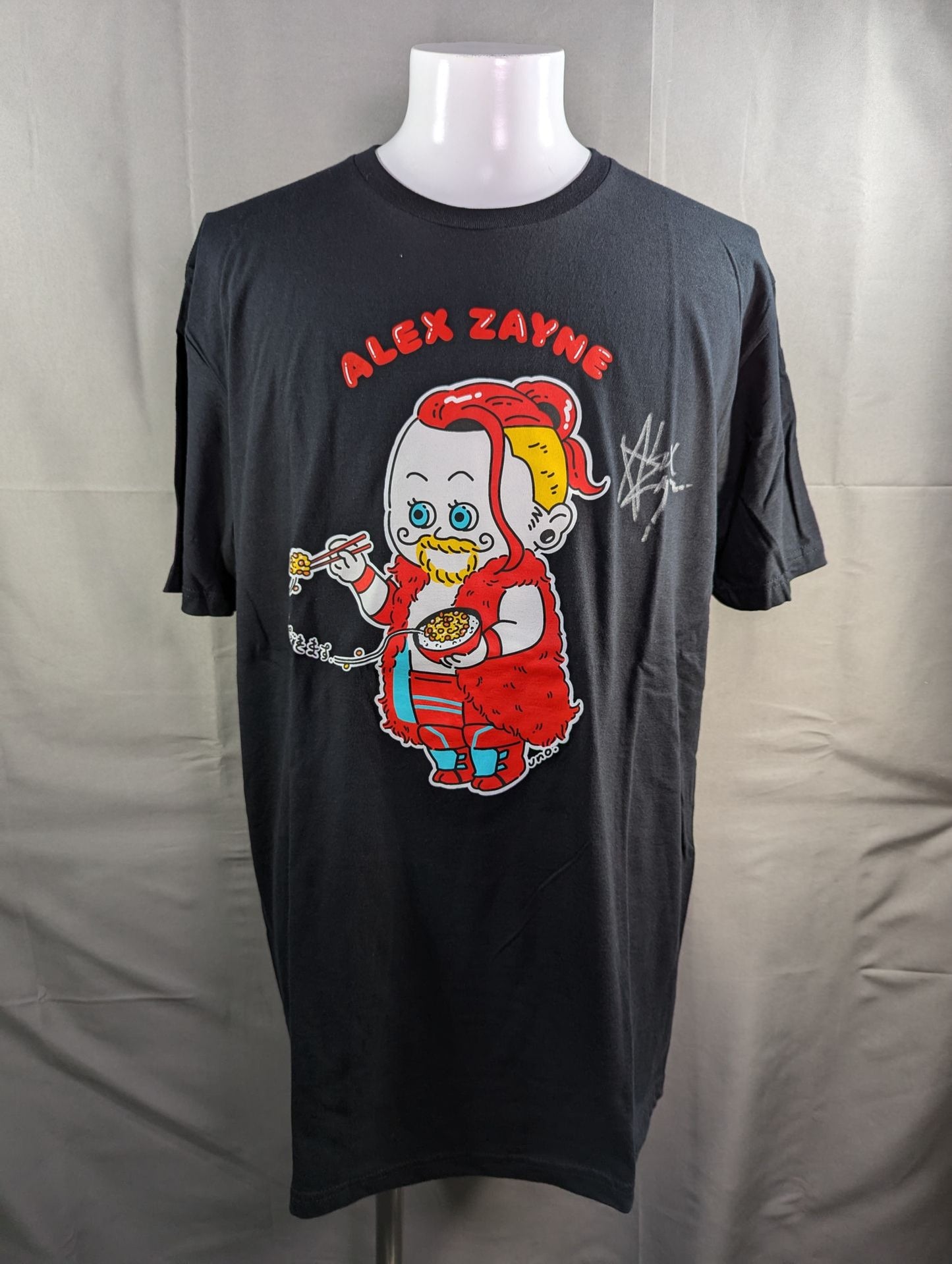 【直筆サイン入り】アレックス・ゼイン Tシャツ③(ブラック)