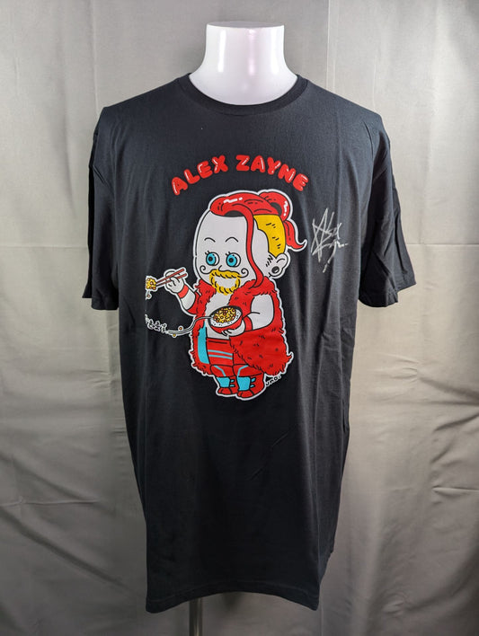 【直筆サイン入り】アレックス・ゼイン Tシャツ③(ブラック)