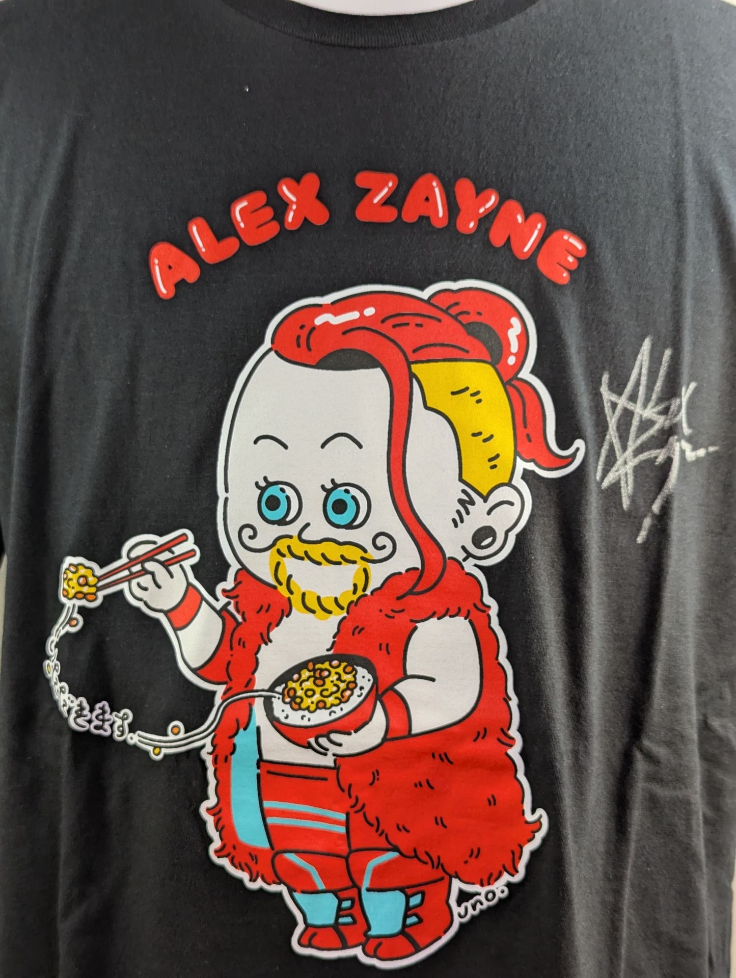 【直筆サイン入り】アレックス・ゼイン Tシャツ③(ブラック)