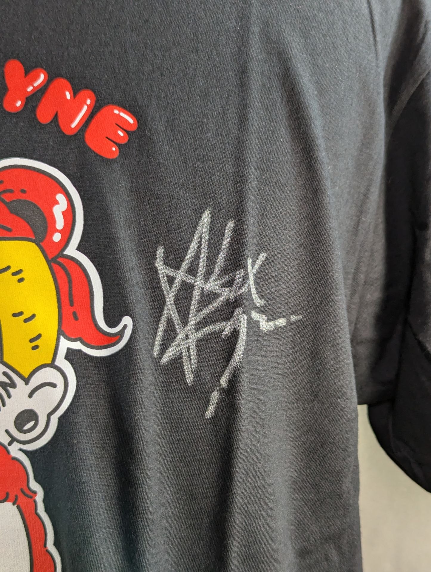 【直筆サイン入り】アレックス・ゼイン Tシャツ③(ブラック)