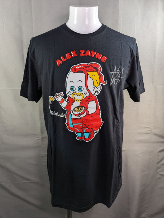 【直筆サイン入り】アレックス・ゼイン Tシャツ③(ブラック)
