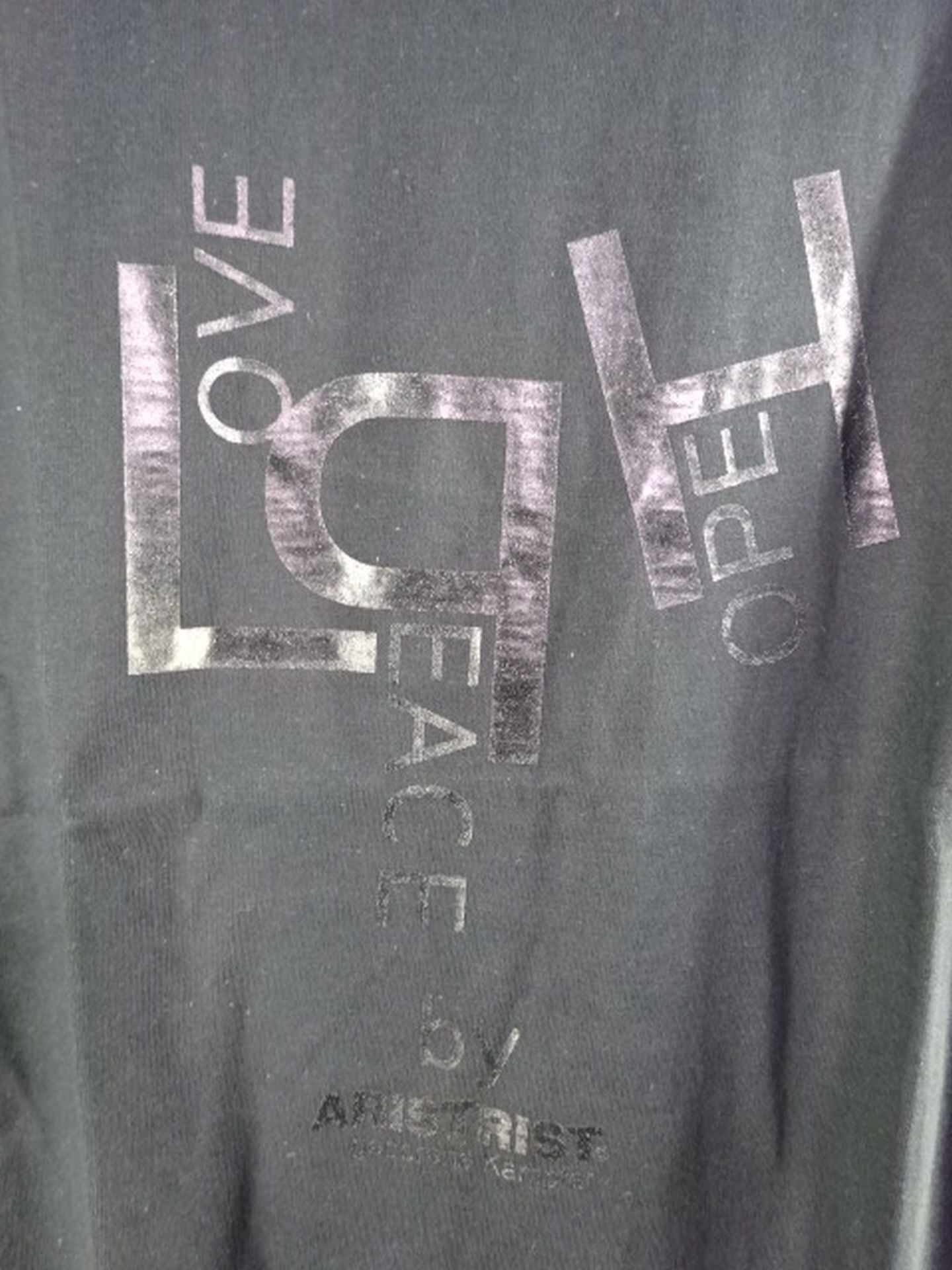 ARISTRIST「LOVE PEACE HOPE」Tシャツ