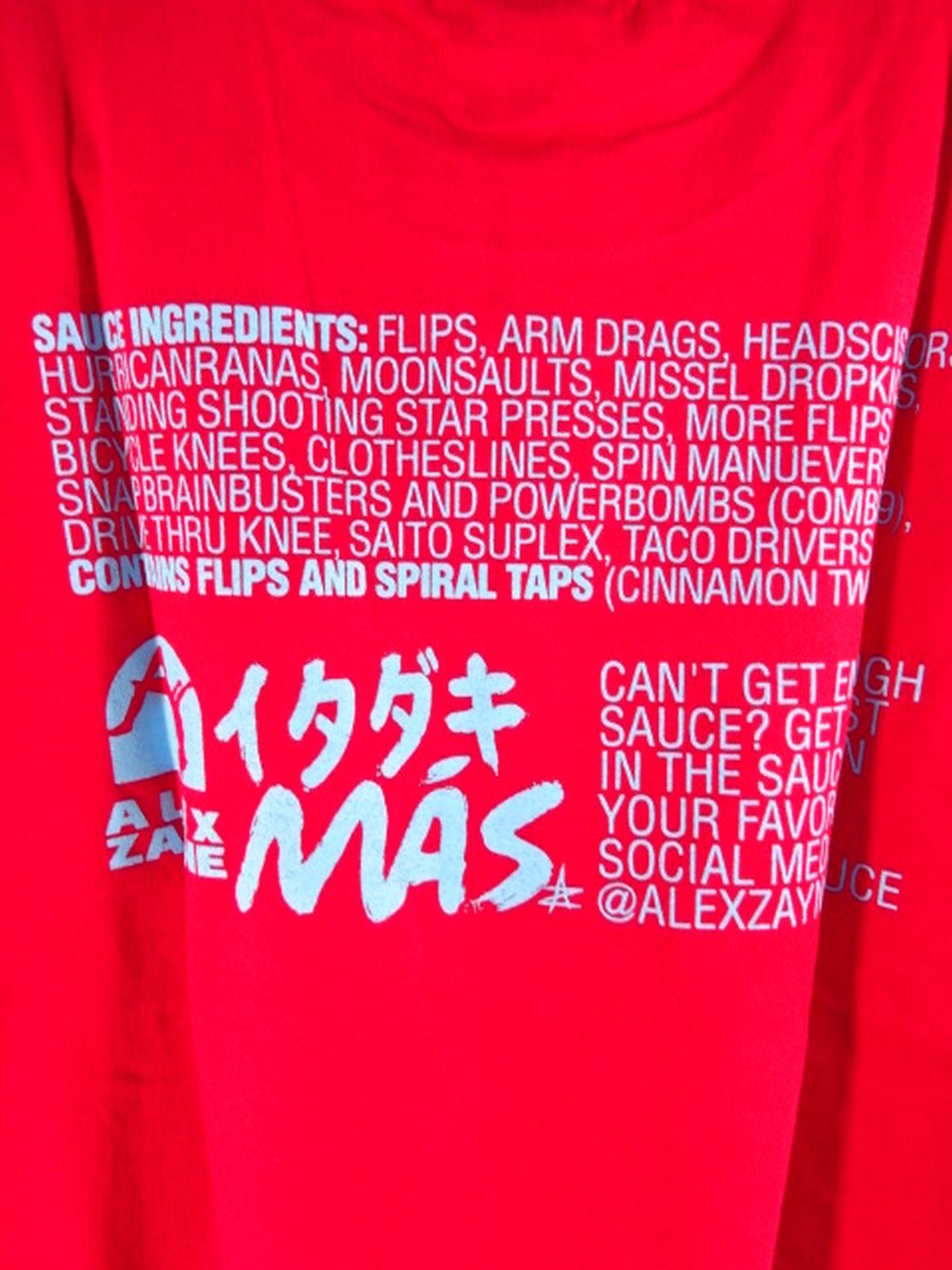 Alex Zane "HOT SAUSE" T-shirt