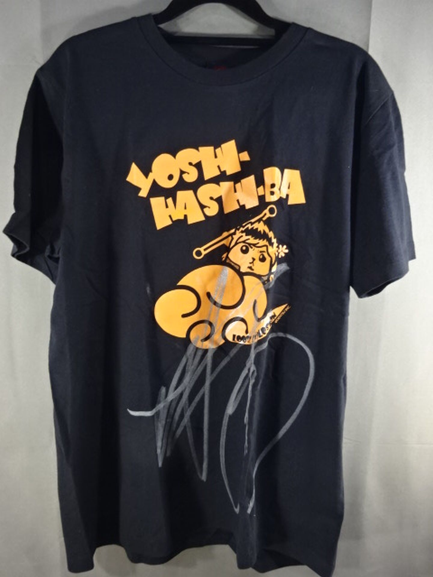 YOSHI-HASHI hand signed autograph T-shirt