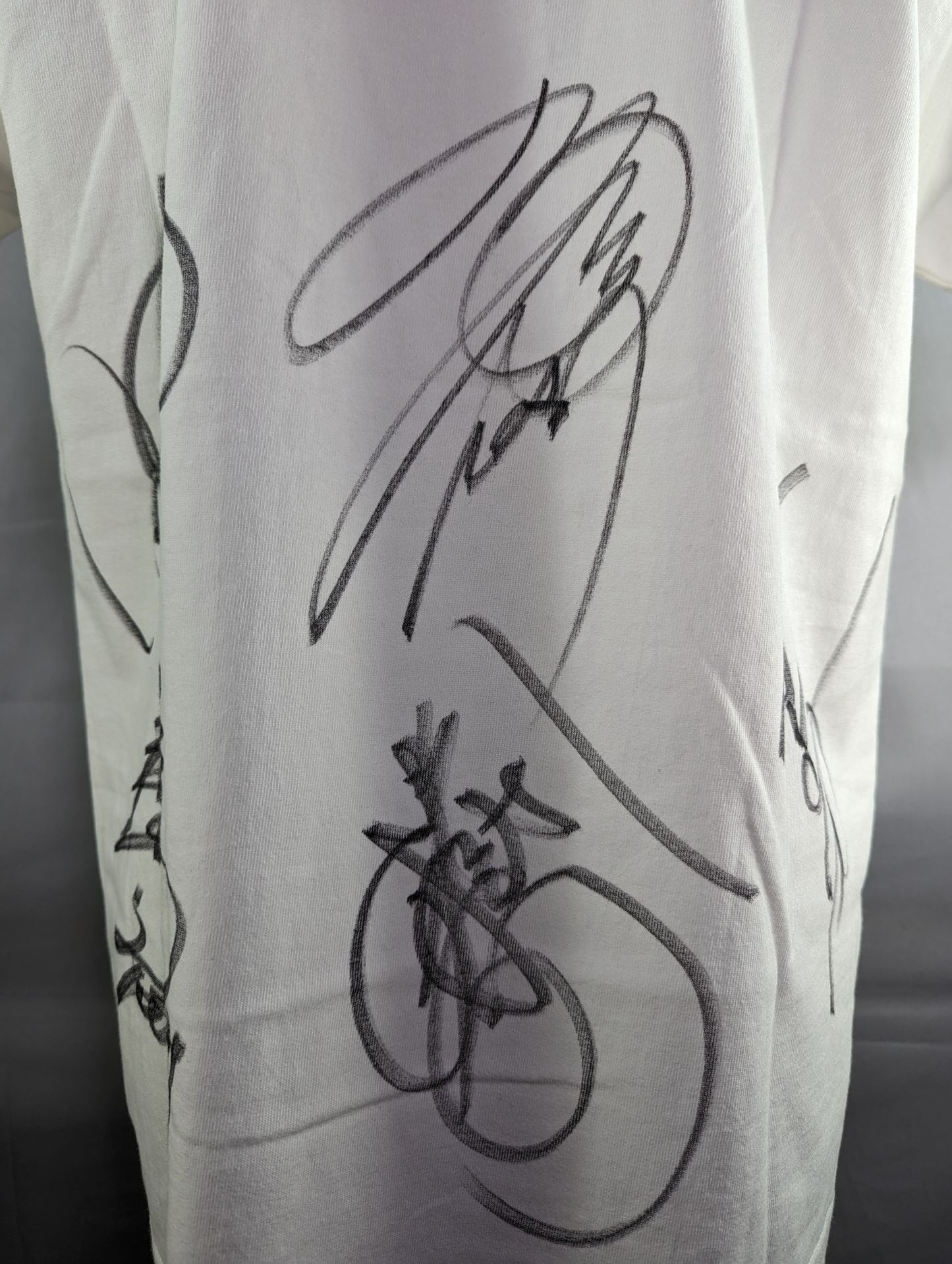 [5 fighters hand signed autograph "BRAVE" T-shirt (white)