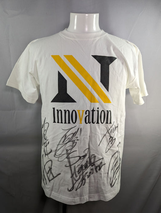[6 fighters hand signed autograph NOAH "Innovation" T-shirt (white)