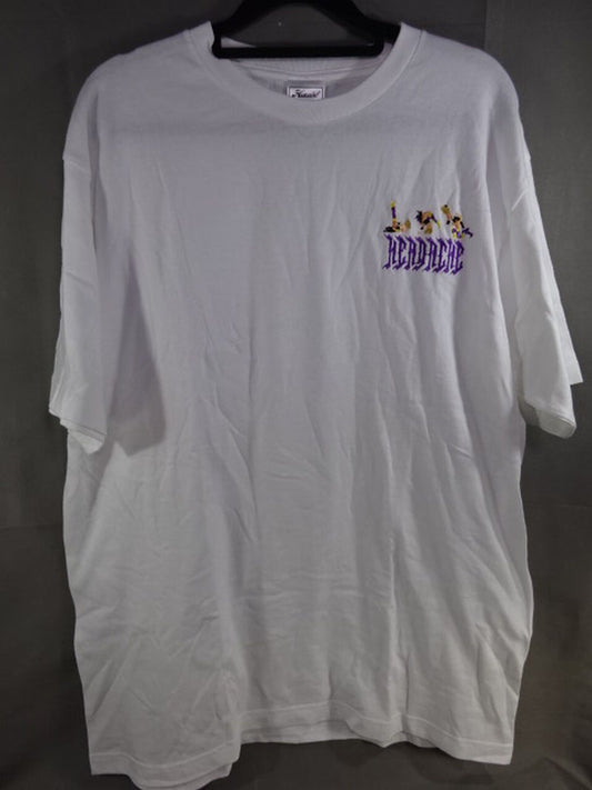 【hand signed autograph】 HAYATA×HAOMING Collaboration Embroidery T-shirt (White)