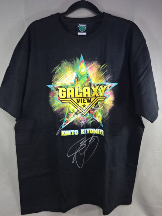 【hand signed autograph】 Kaito Kiyomiya "GALAXY VIEW" T-shirt (no photo)