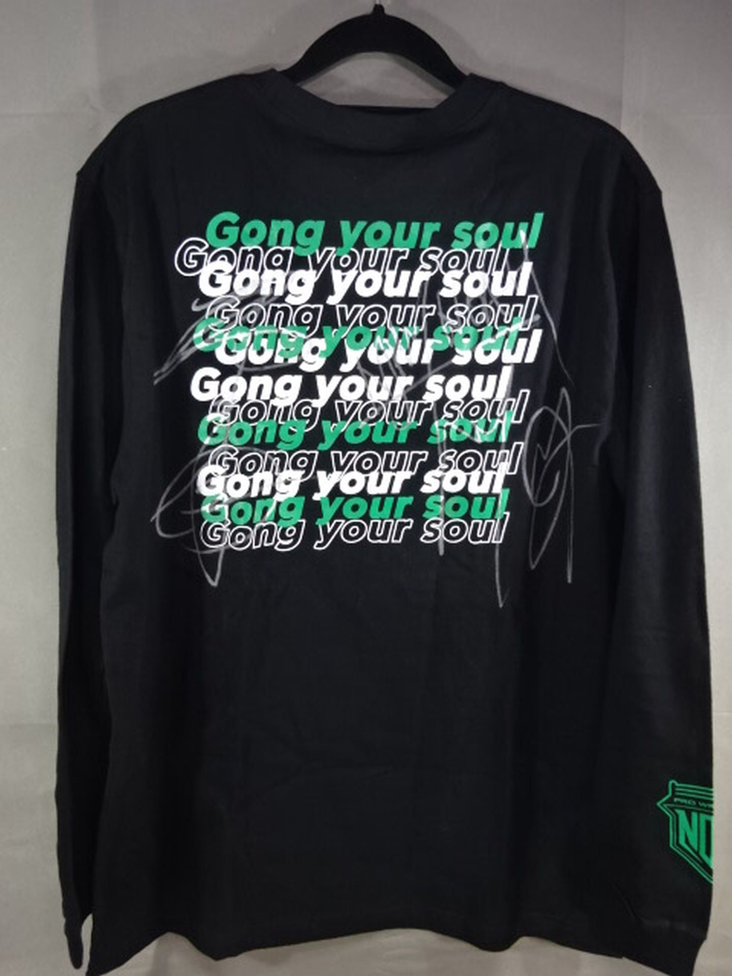 [Multiple fighters hand signed autograph NOAH "GONG YOUR SOUL" Long Sleeve T-Shirt