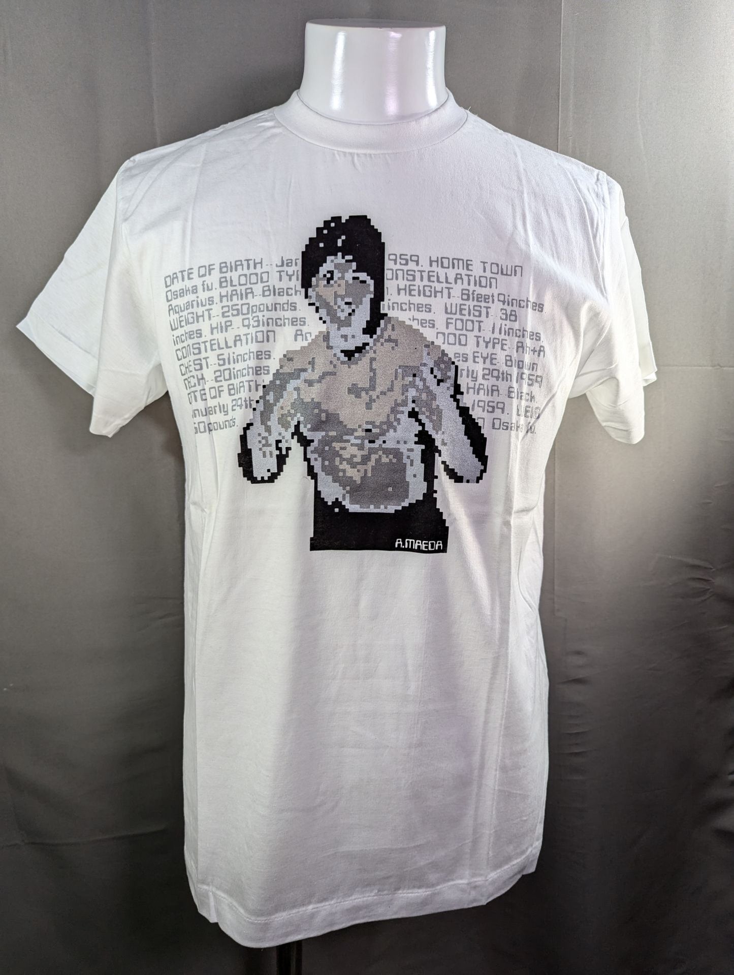 Akira Maeda  "A.MAEDA PROFILE" T-shirt (white)
