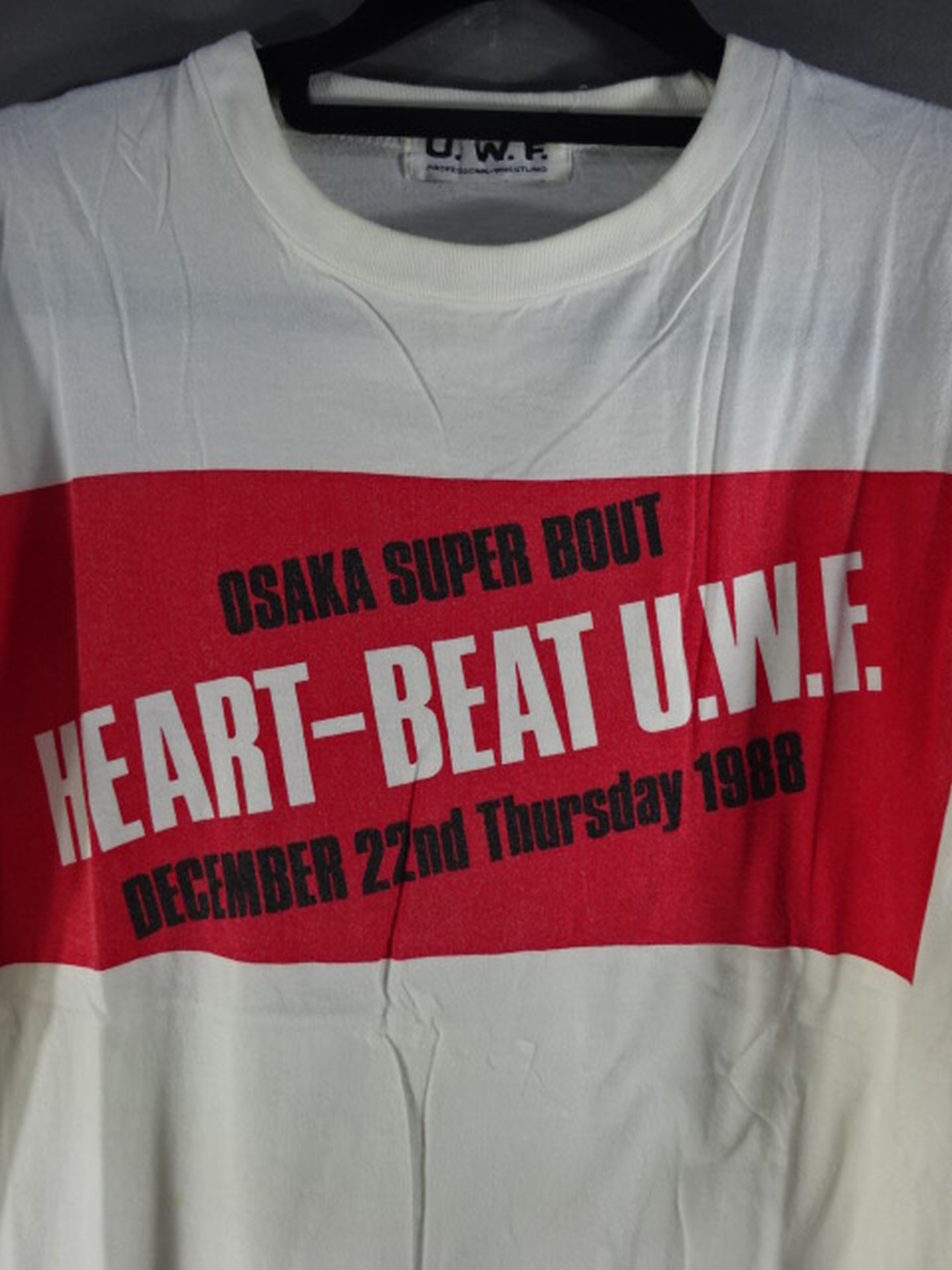 UWF HEART-BEAT U.W.F. Tシャツ(1988.12.22)