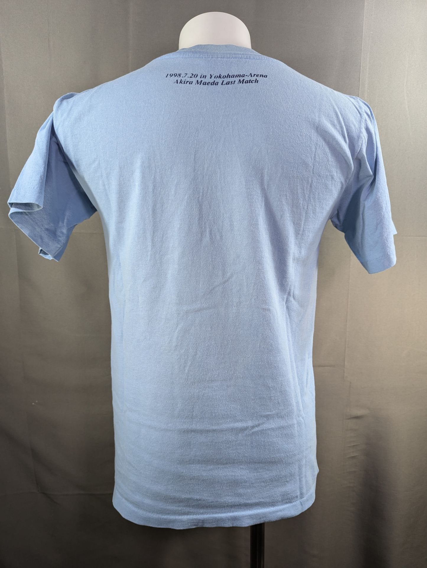 前田日明 Captured 1998.7.20 LASTMATCH Tシャツ(ライトブルー)