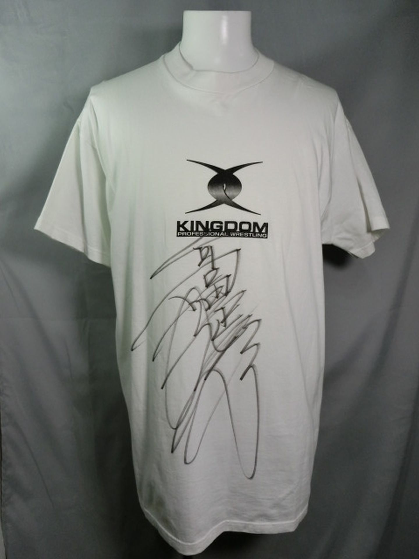 【Nobuhiko Takada hand signed autograph 】Kingdom logo T-shirt