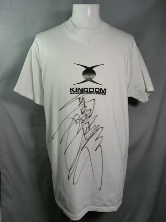 【Nobuhiko Takada hand signed autograph 】Kingdom logo T-shirt