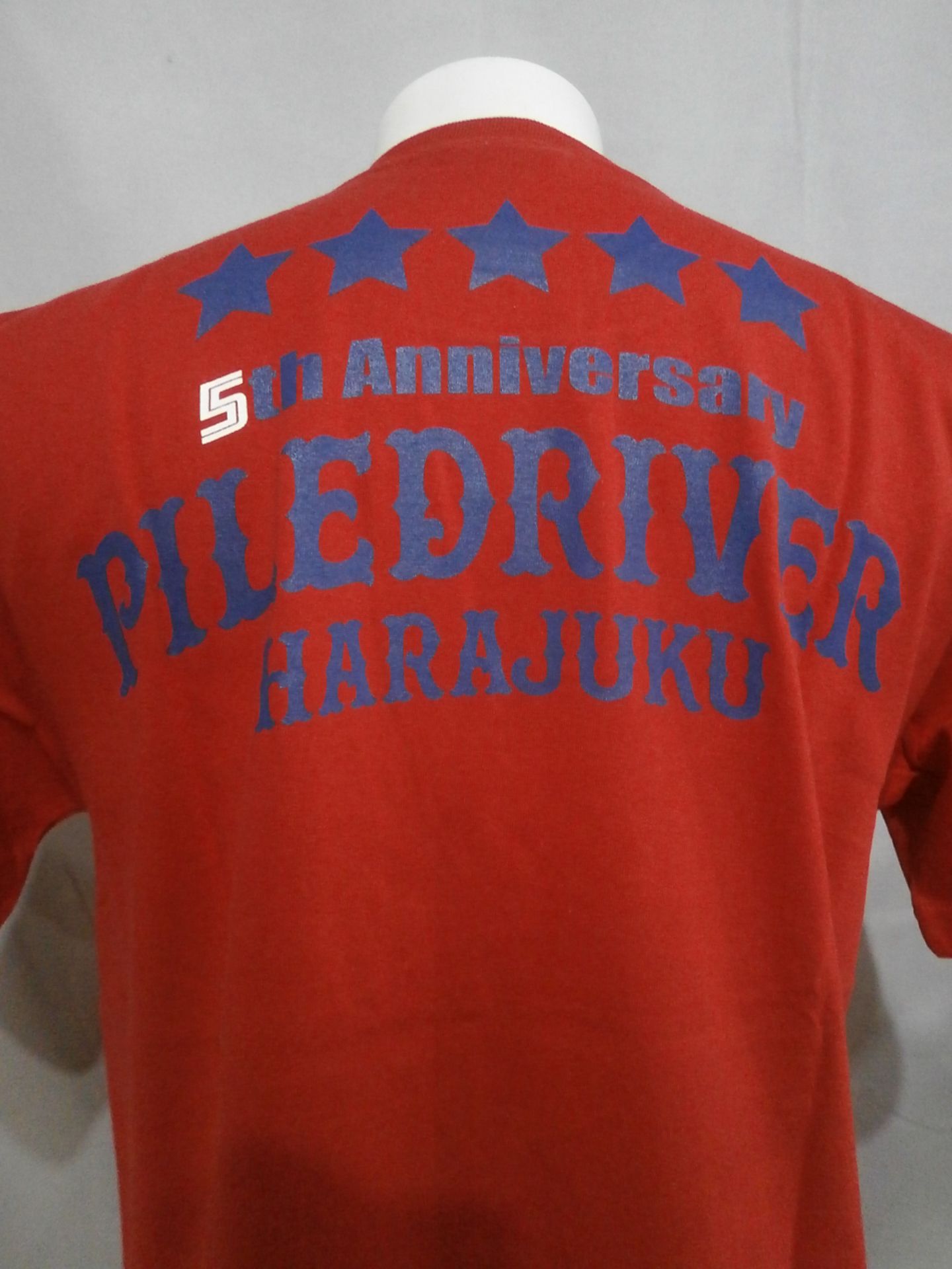 パイルドライバー原宿 5周年記念 Tシャツ②(レッド)