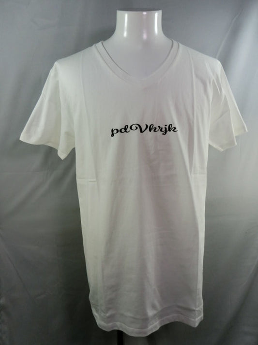 Minoru Suzuki "pdVhrjk" V-Neck T-shirt (1) (White)