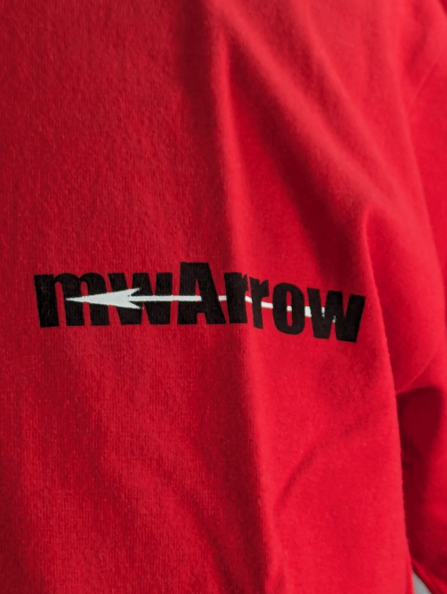 【hand signed autograph】  Minoru Suzuki "mwArrow" T-shirt (2) (Red)