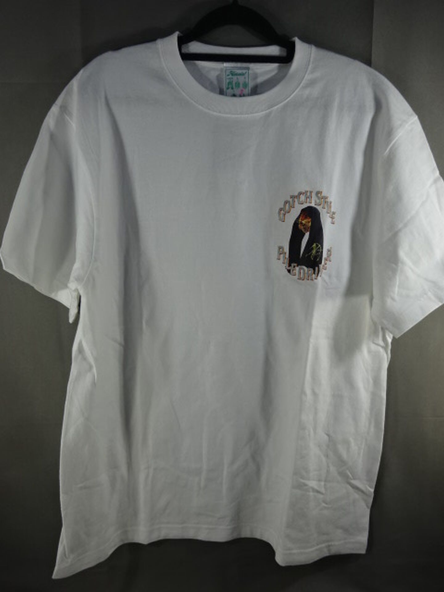 ★PILEDRIVER×HAOMING★ Minoru Suzuki "Gotch Style Piledriver" T-shirt (White)