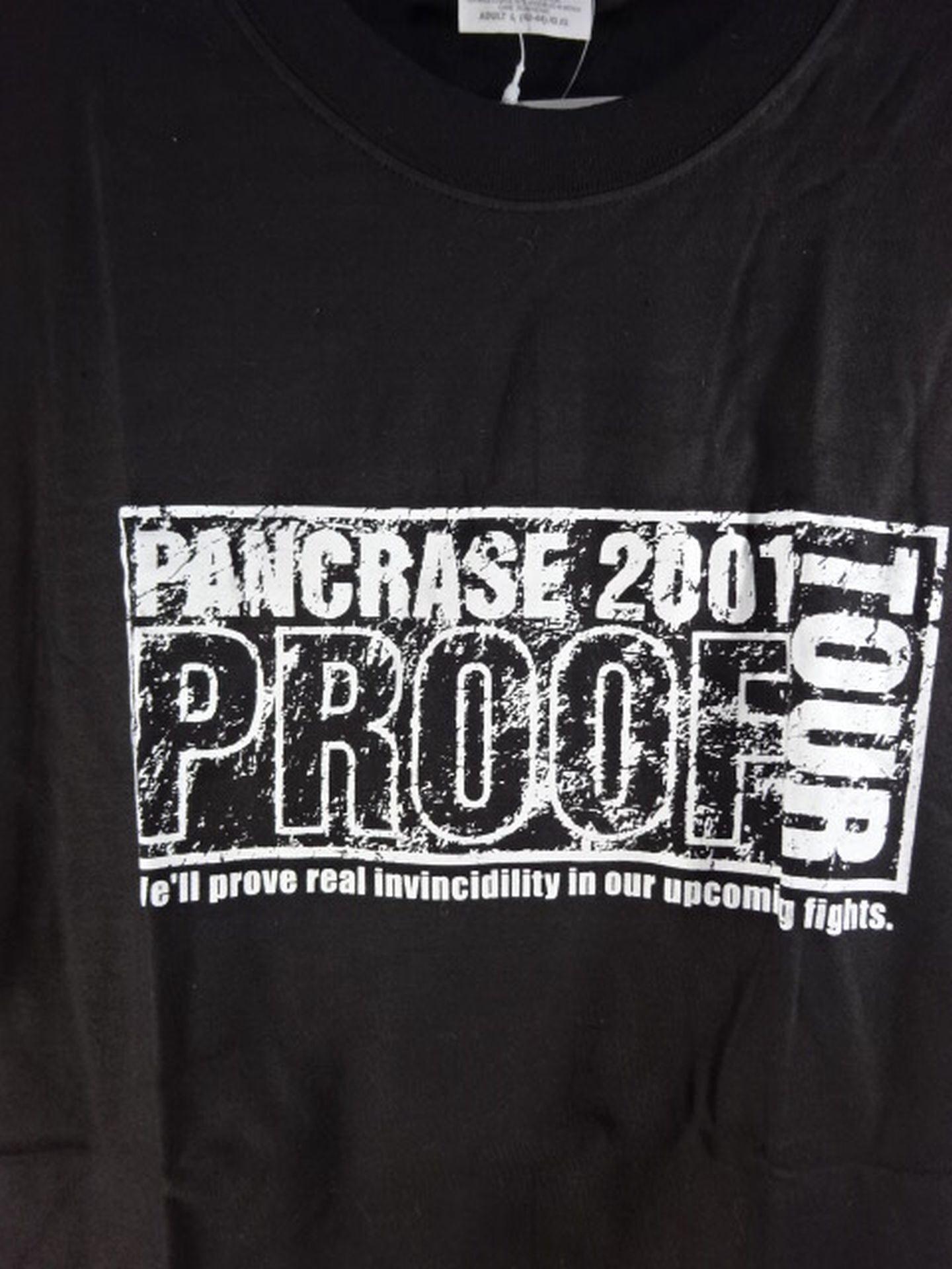 Pancrase "2001 PROOF TOUR" T-shirt