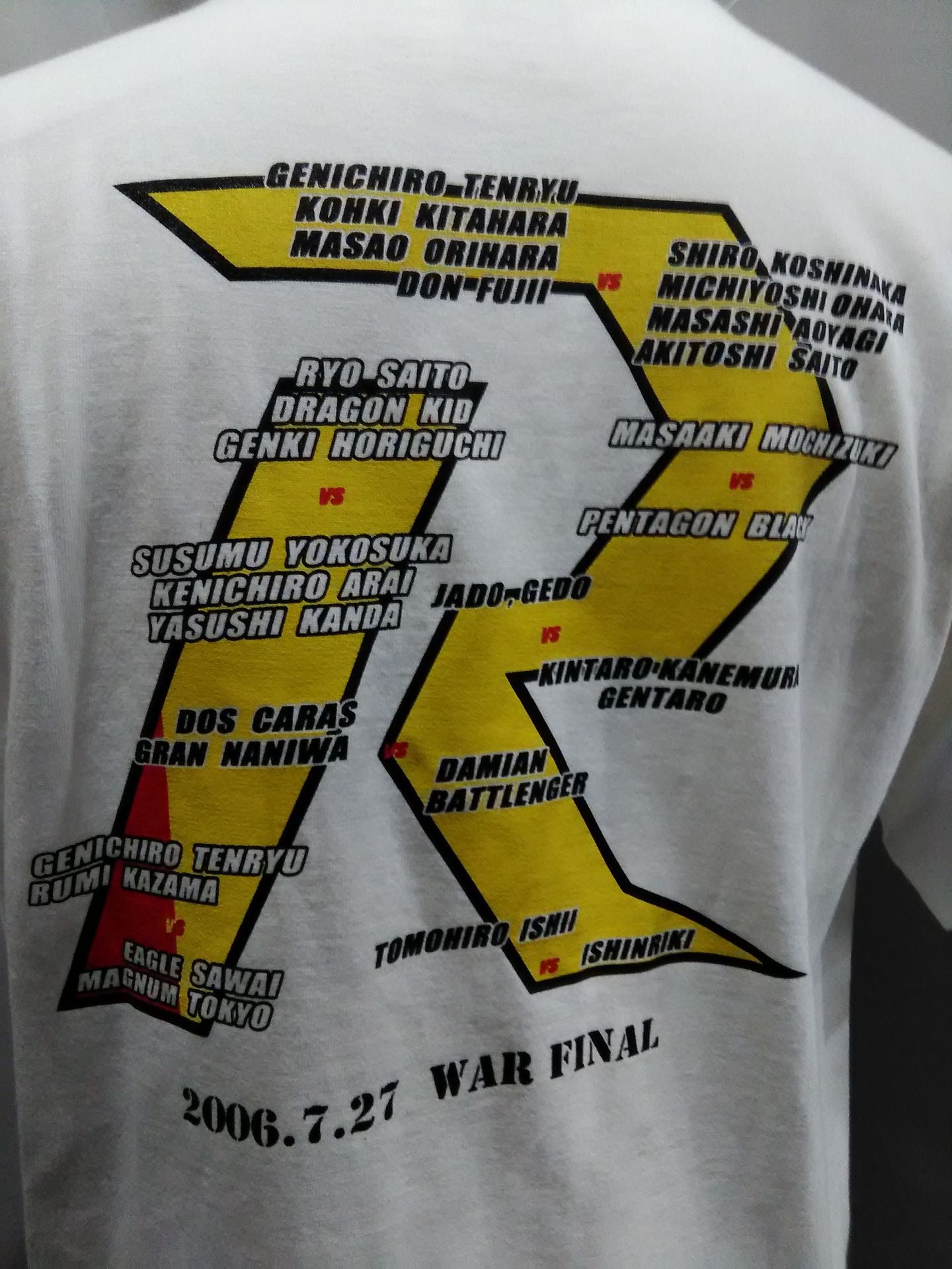 WAR FINAL "~REBORN TO FUTURE~" T-shirt