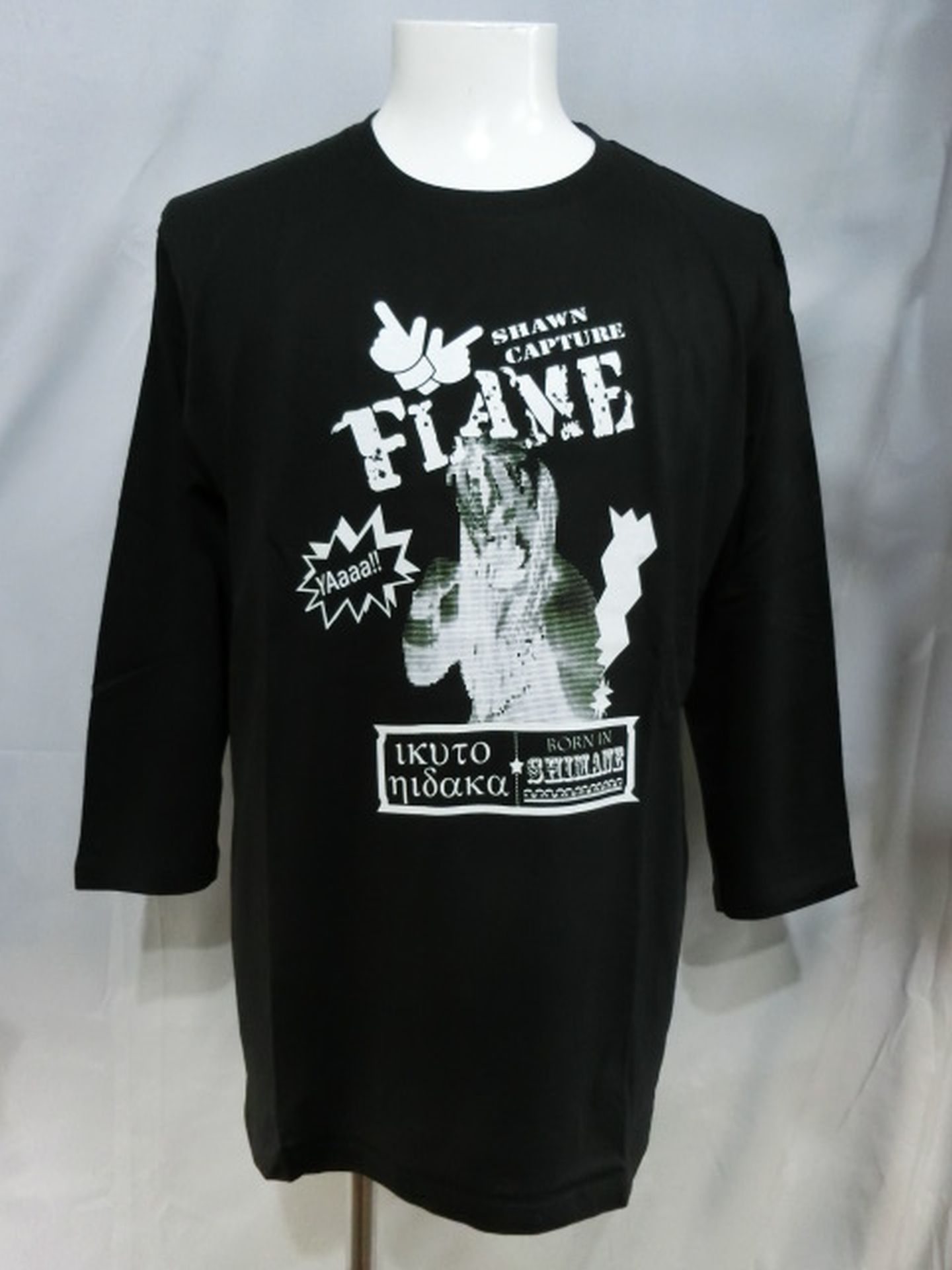 Ikuto Hidaka  "SHAWN CAPTURE FLAME" Seven-Minute Sleeve T-shirt