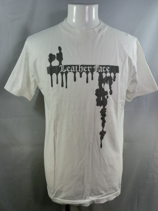 Leather Face T-Shirts (2) (IWA/White)