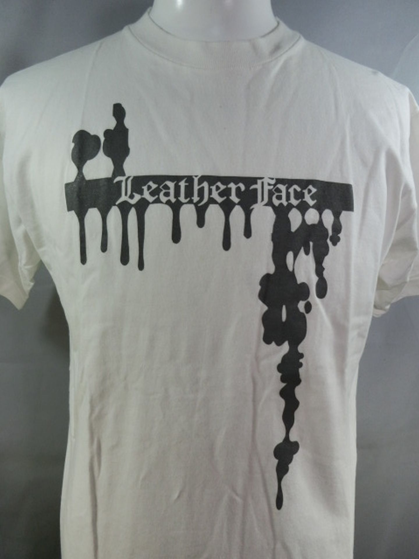 Leather Face T-Shirts (2) (IWA/White)