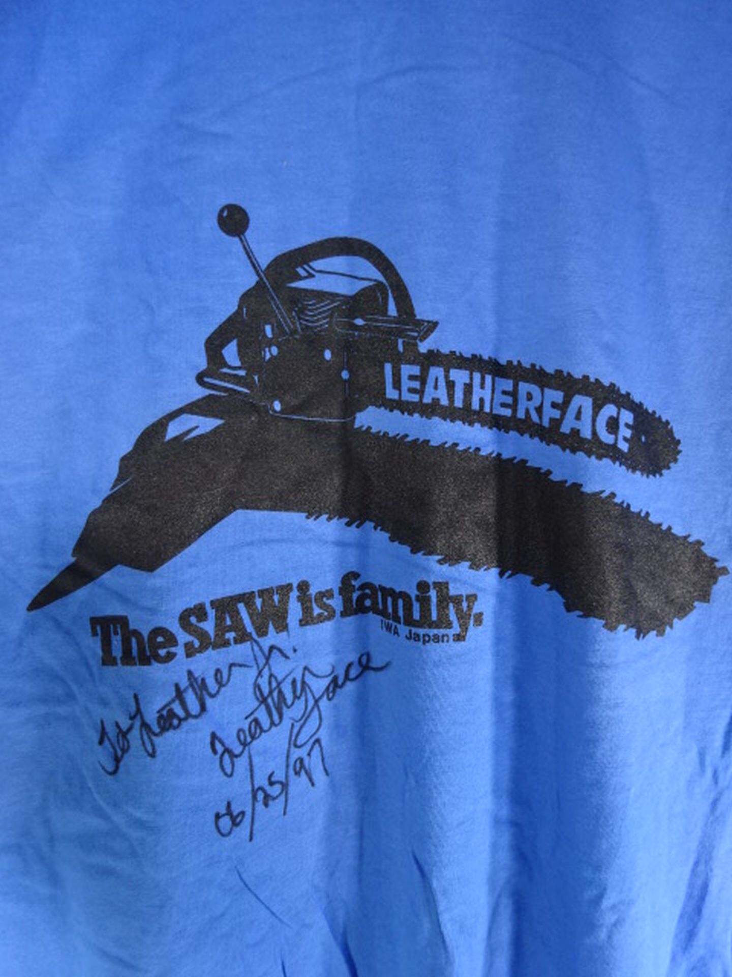 レザー・フェイス「WARNING」Tシャツ