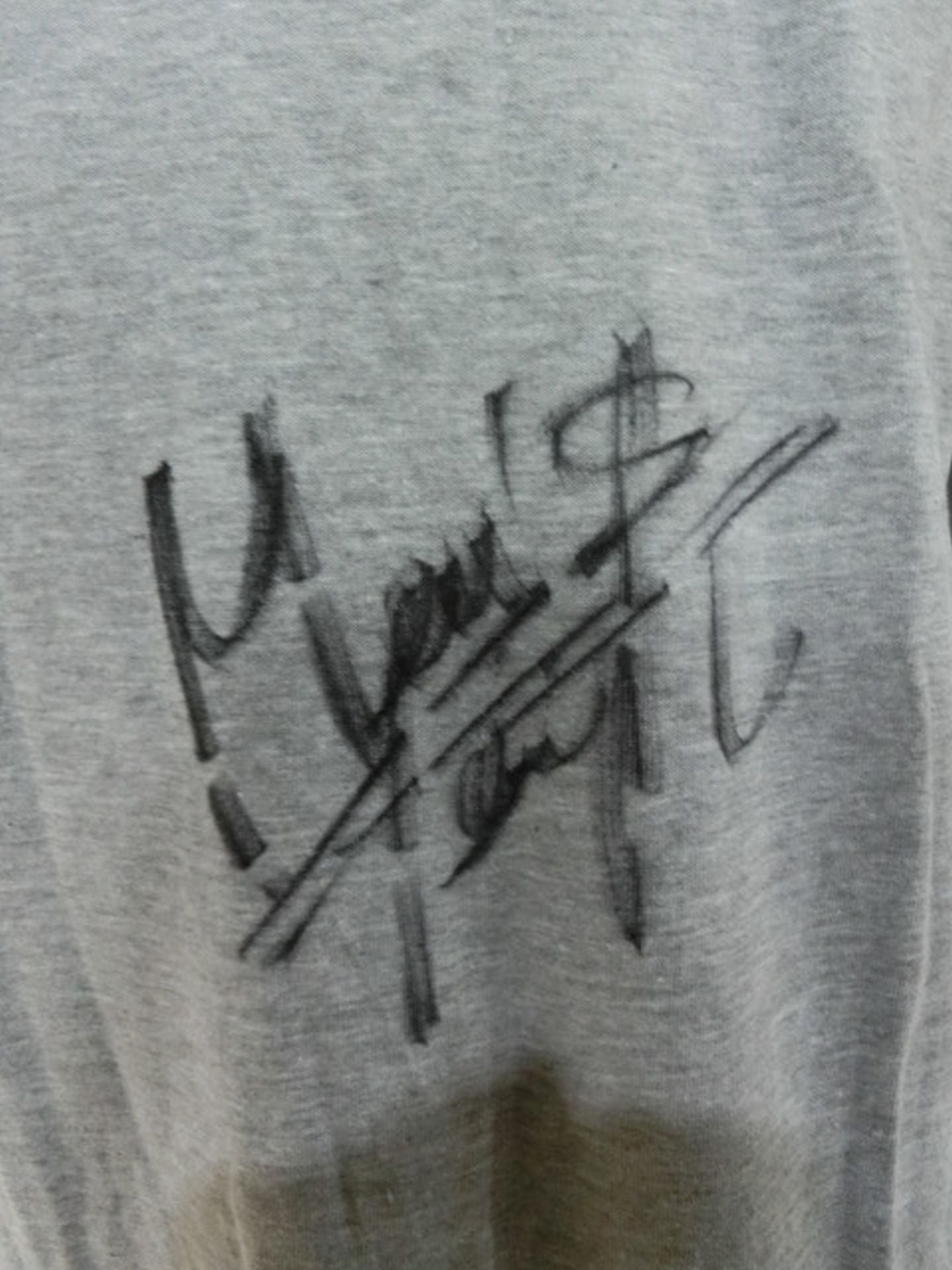 【hand signed autograph】 MEN'S Teio T-shirt(1)(Gray)