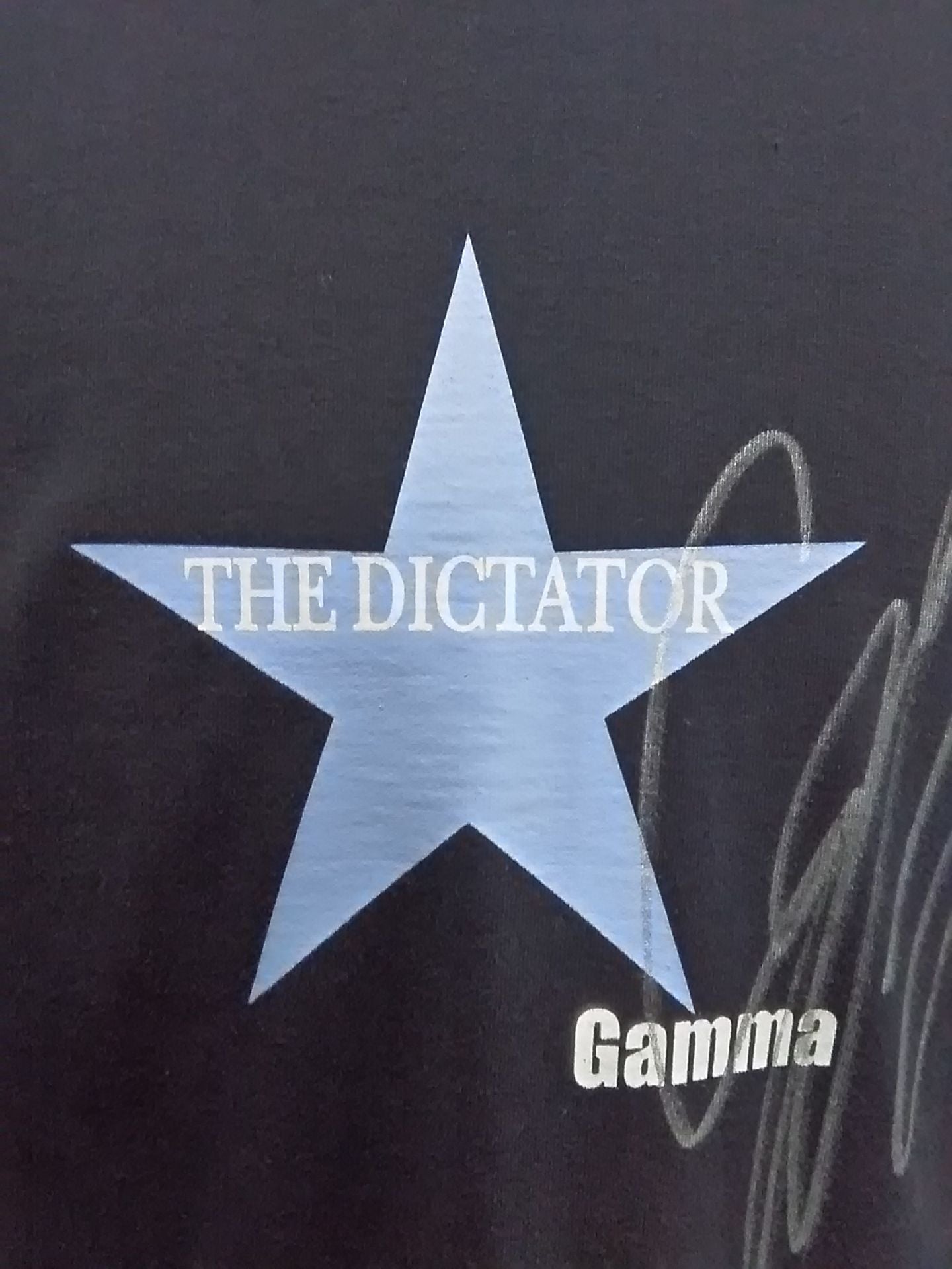 【hand signed autograph】 Gamma "THE DICTATOR" T-shirt
