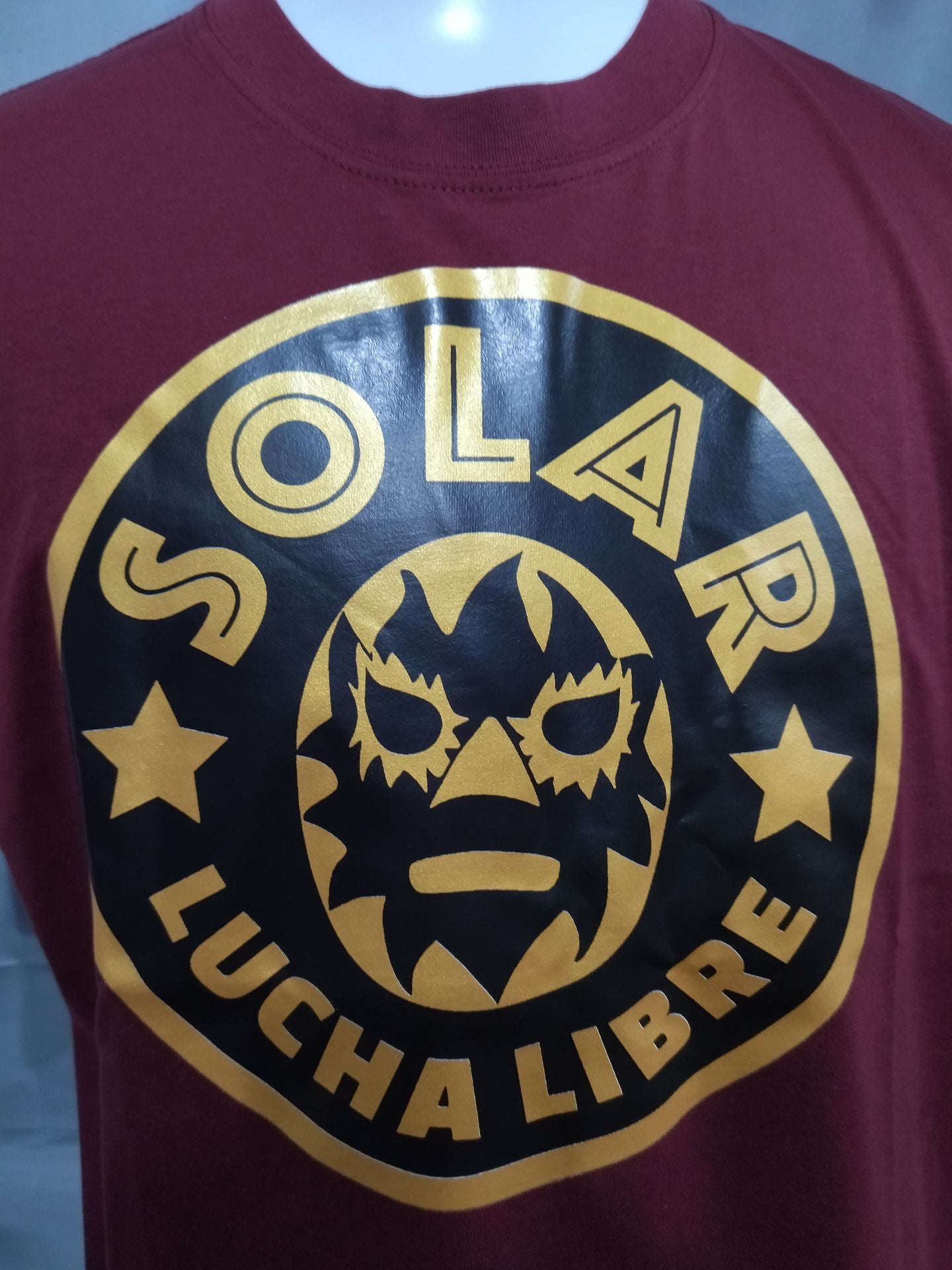 太陽仮面エル・ソラール Tシャツ(エンジ)