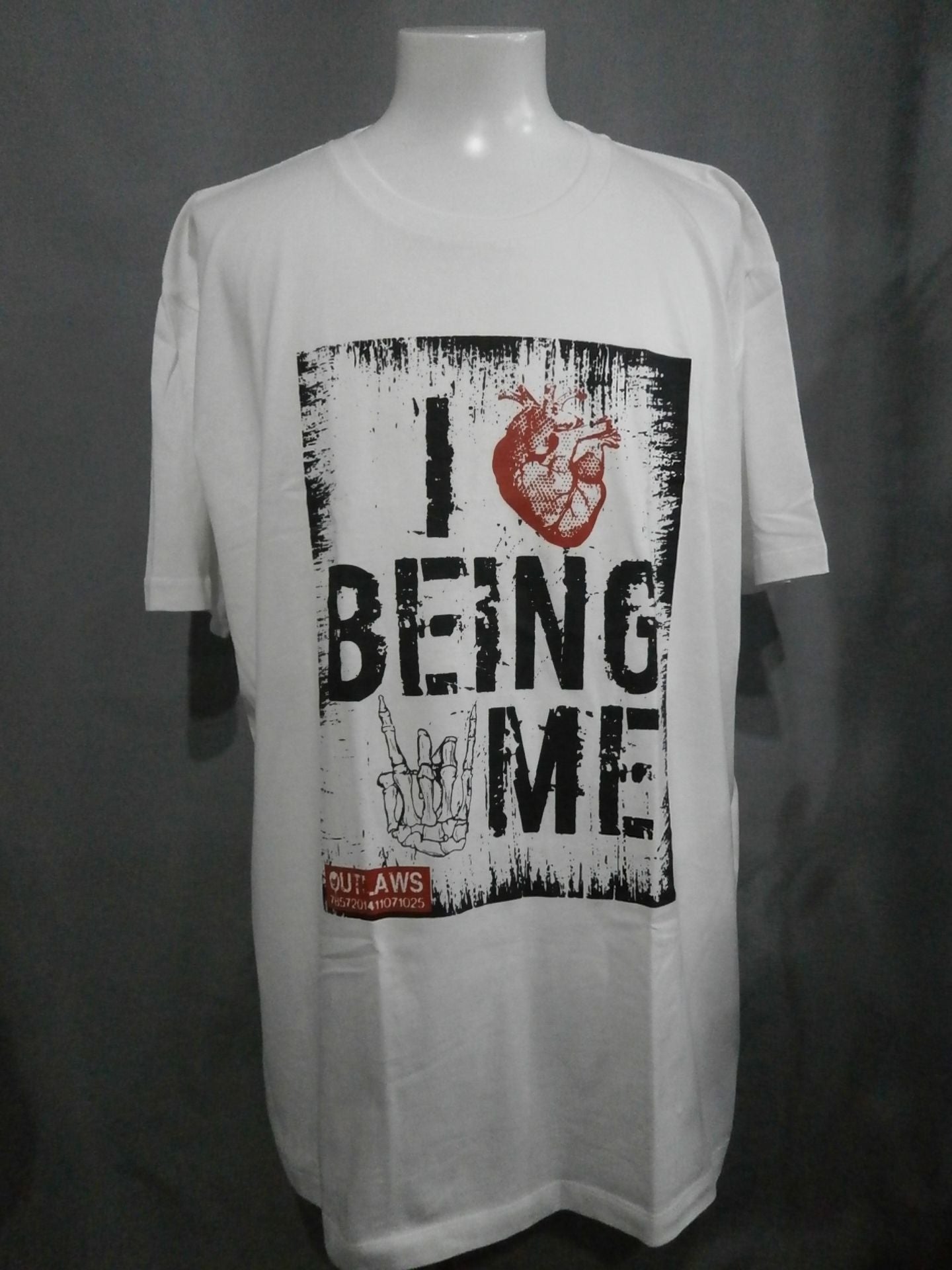大仁田厚「ATSUSHI ONITA I love Being Me」Tシャツ①(ホワイト)