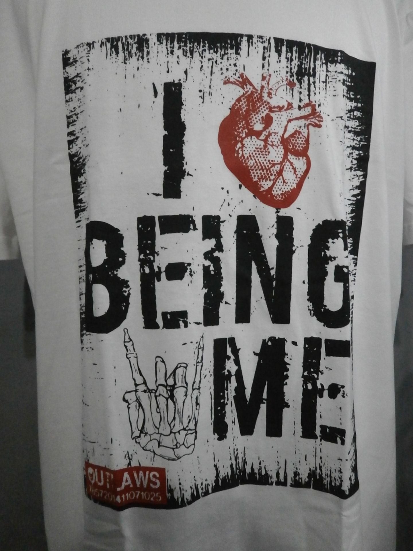 大仁田厚「ATSUSHI ONITA I love Being Me」Tシャツ①(ホワイト)