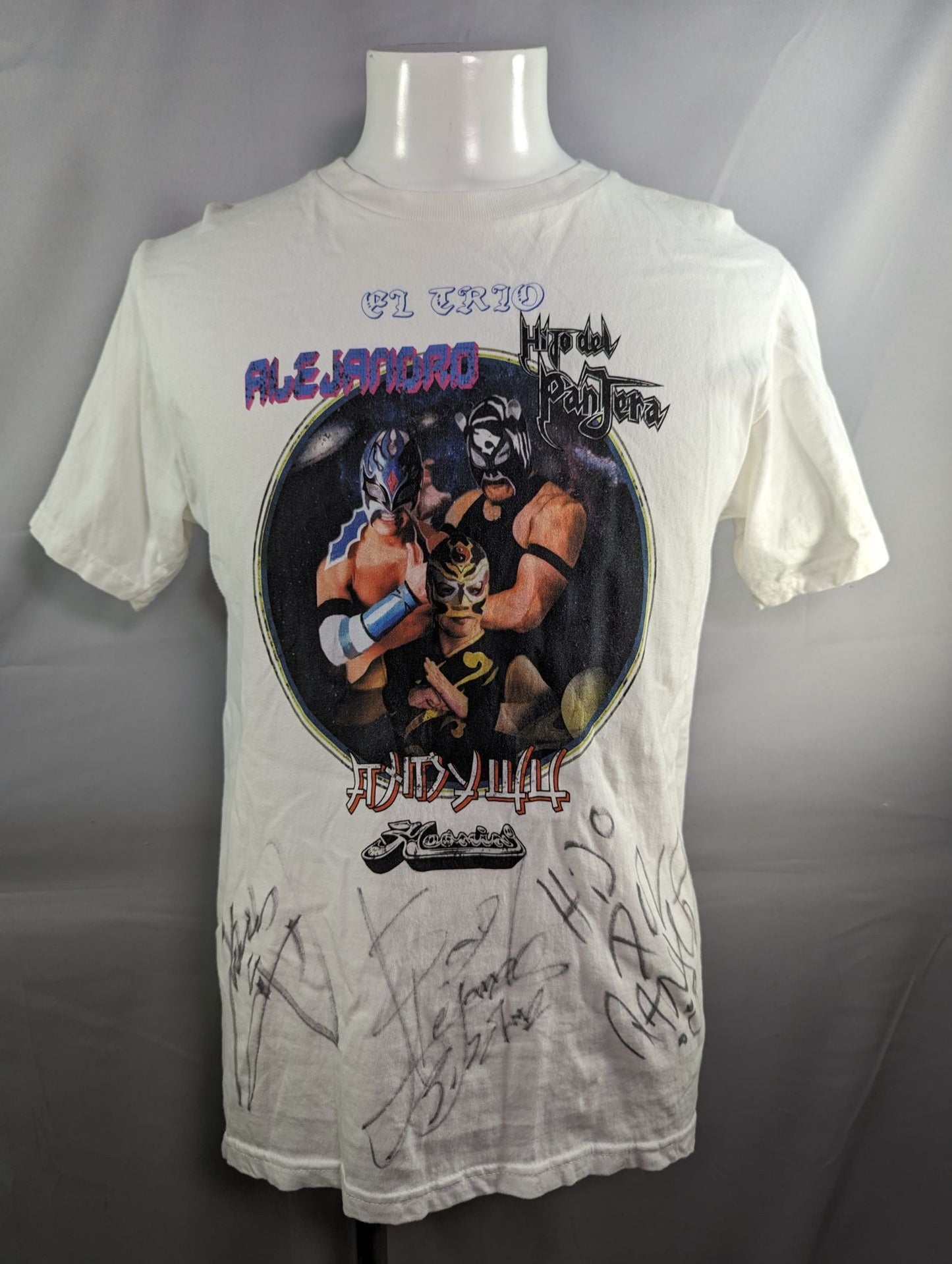 【3選手直筆サイン入り】HAOMING×アンディ・ウー&アレハンドロ&パンテーラ Tシャツ