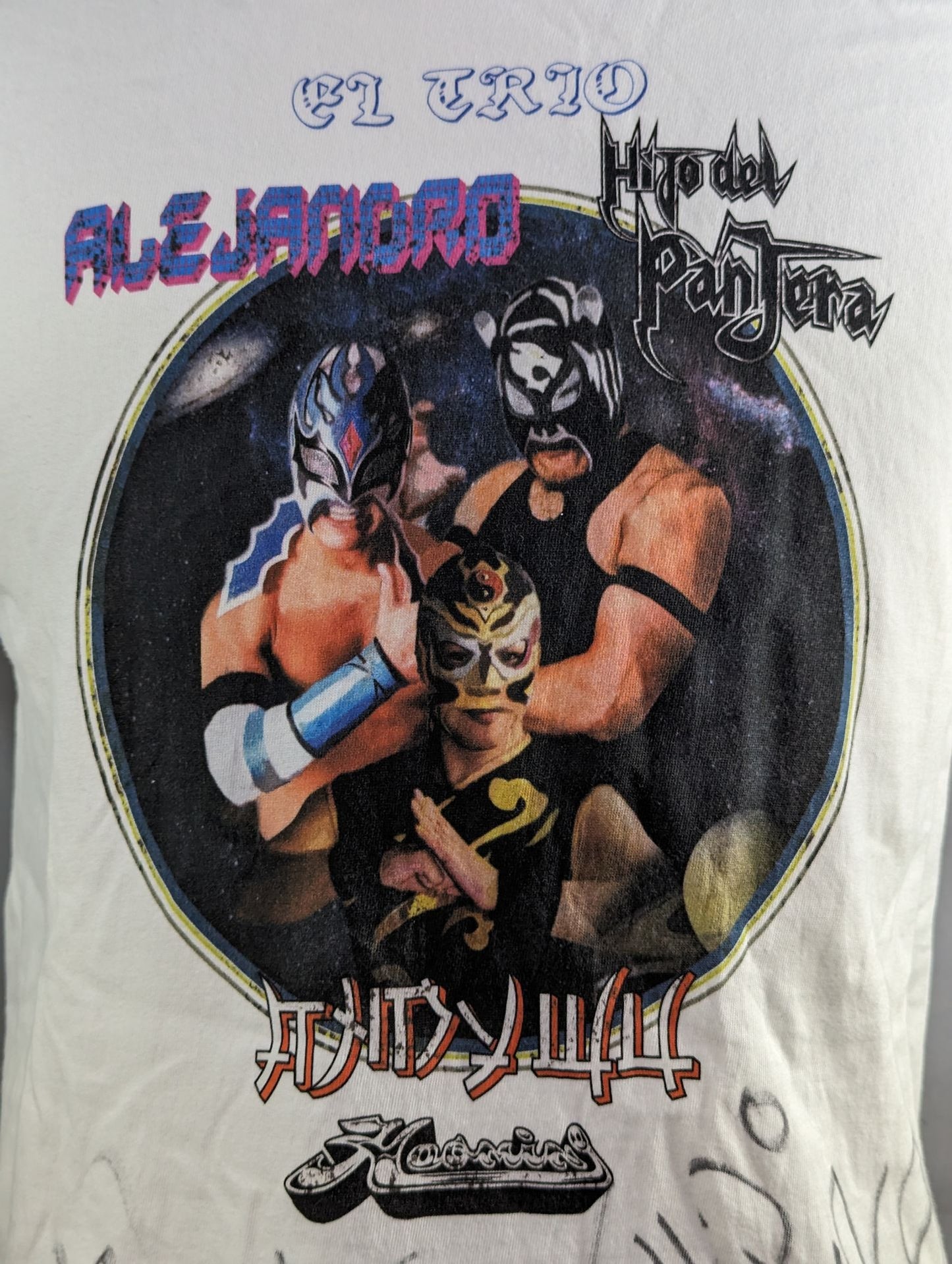 【3選手直筆サイン入り】HAOMING×アンディ・ウー&アレハンドロ&パンテーラ Tシャツ