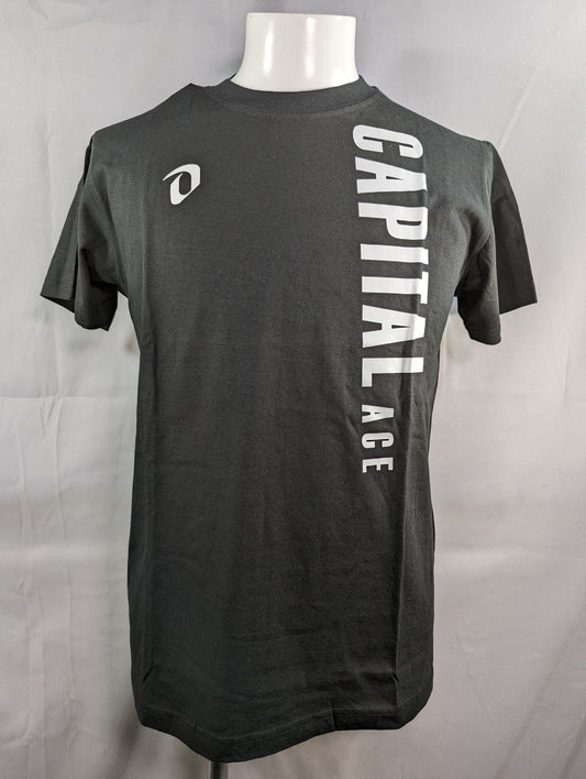 CAPITAL ACE pro wrestling new T-Shirt (2) (Black× White)