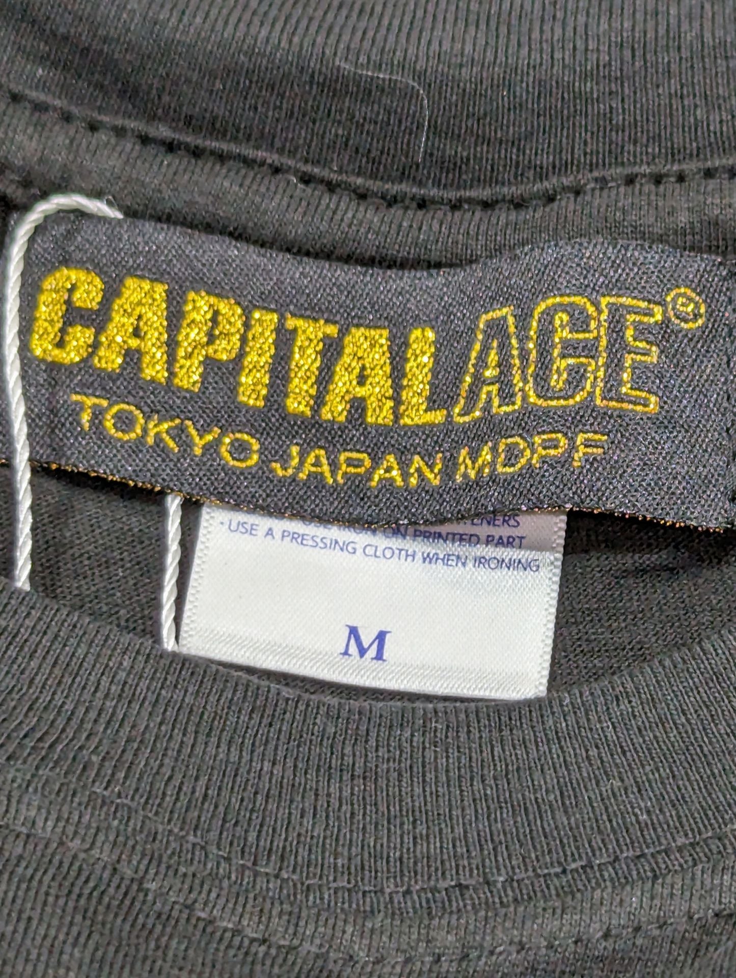 CAPITAL ACE pro wrestling new T-Shirt (2) (Black× White)