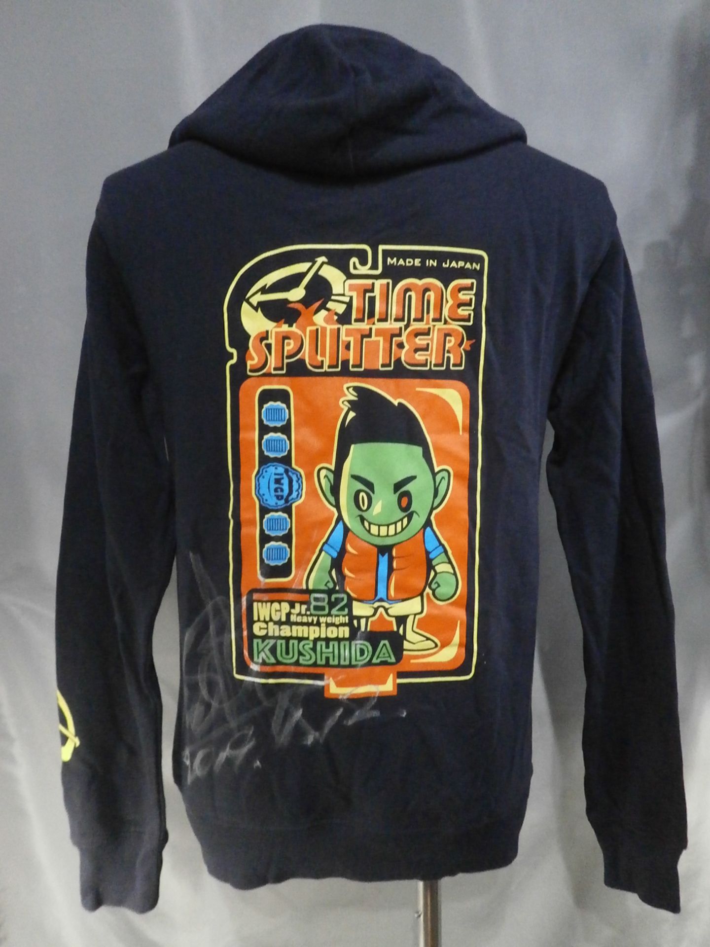 【直筆サイン入り】KUSHIDA「9482」ジップパーカー(ネイビー)