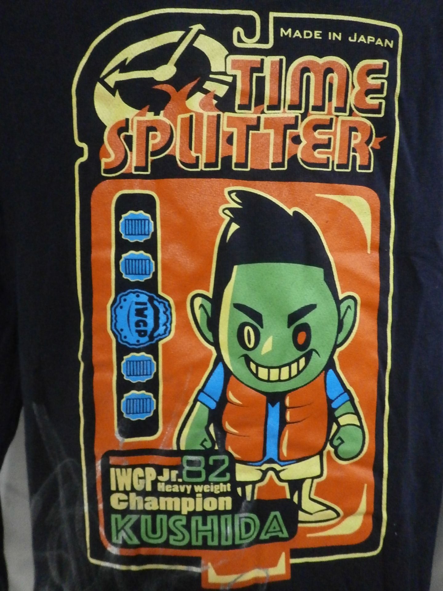 【直筆サイン入り】KUSHIDA「9482」ジップパーカー(ネイビー)