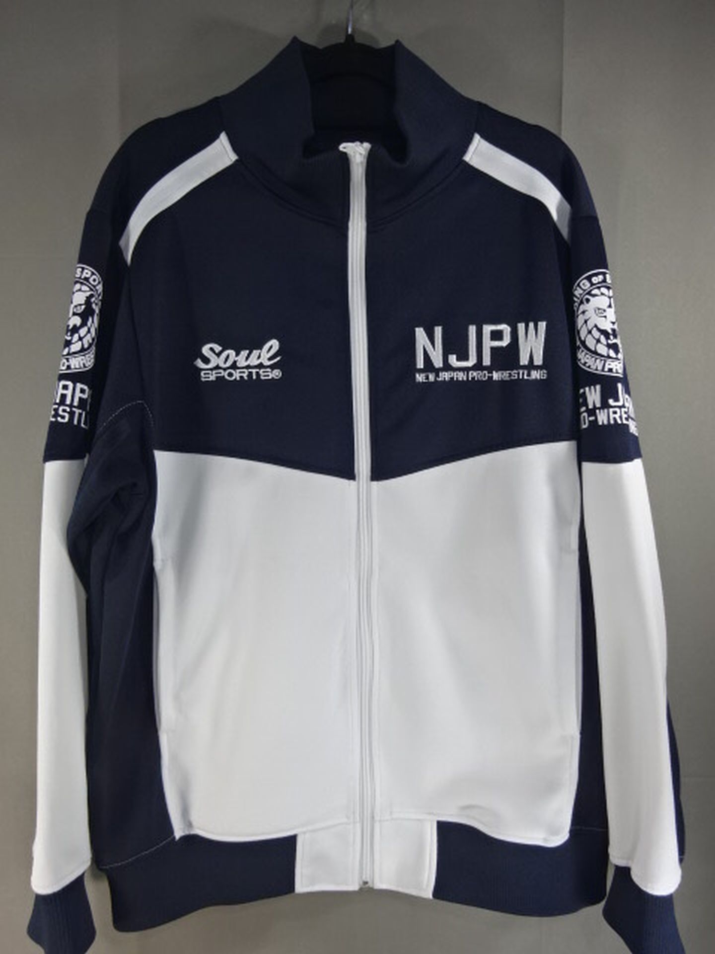 新日本プロレス×SOUL トップスジャージ(ネイビー×ホワイト)