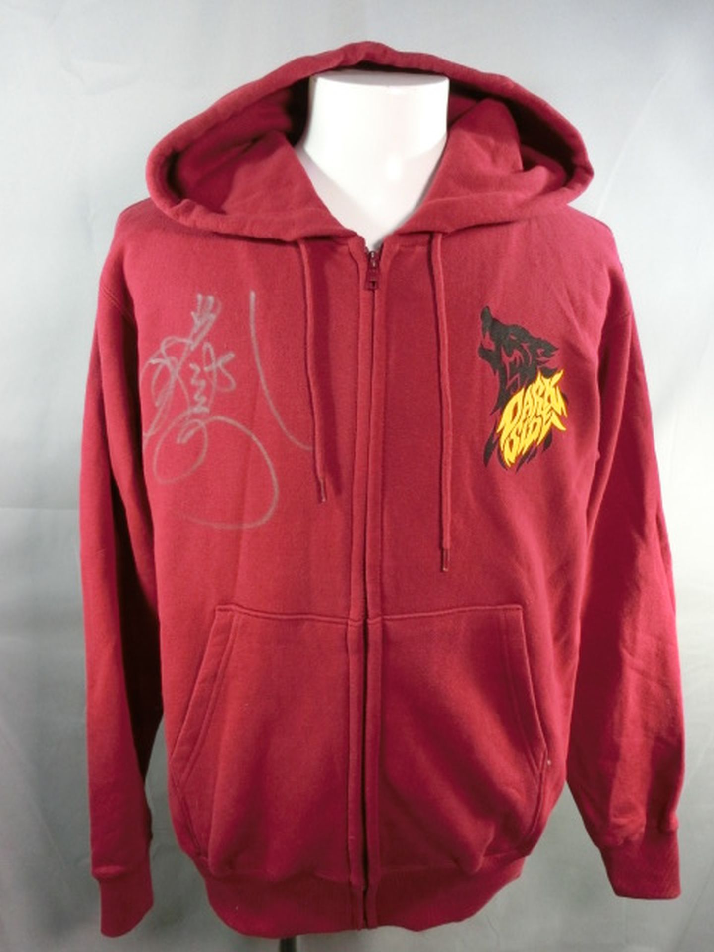 【hand signed autograph】 Katsuhiko Nakajima "DARK SIDE" zip hoodie