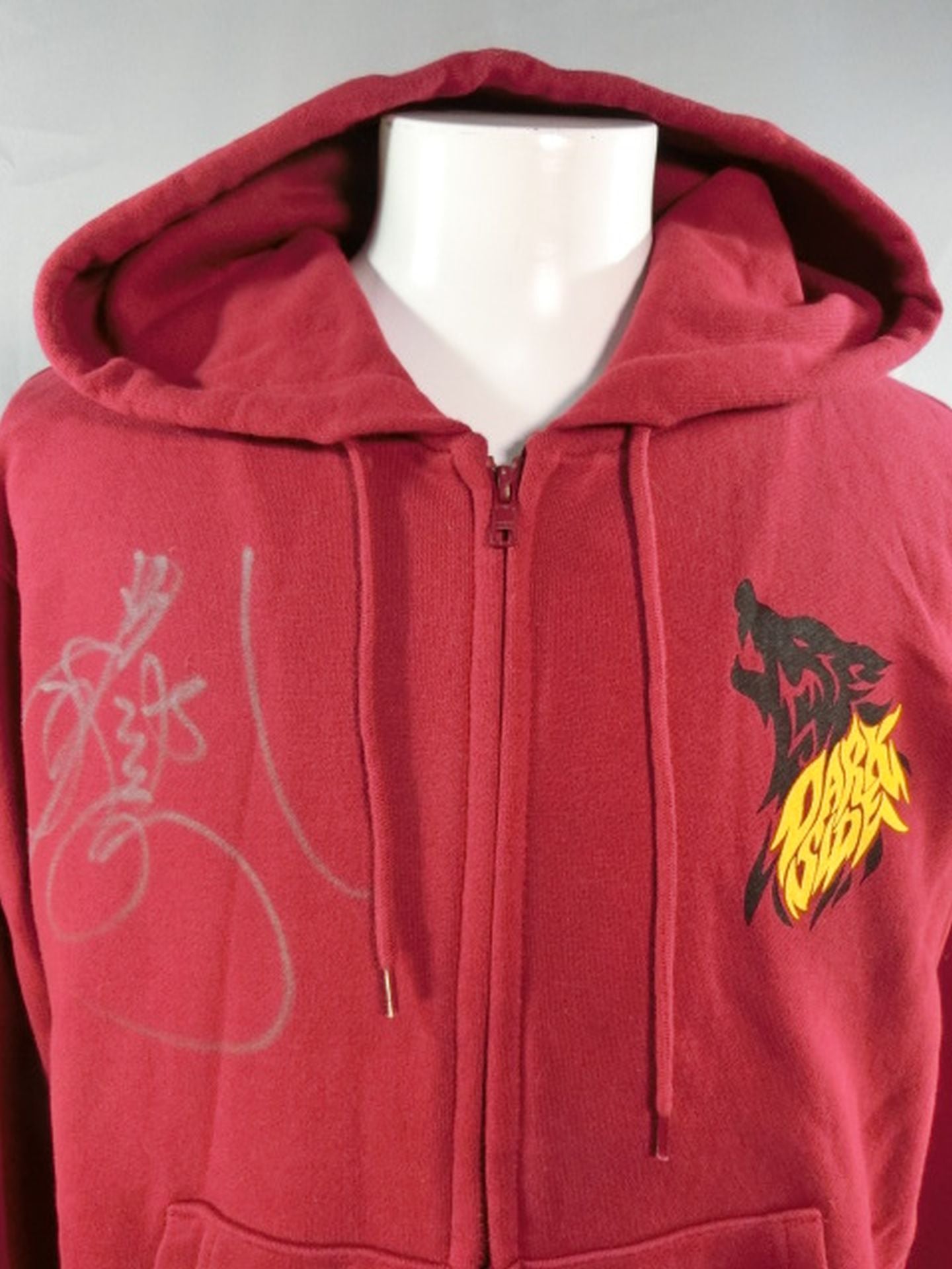 【hand signed autograph】 Katsuhiko Nakajima "DARK SIDE" zip hoodie