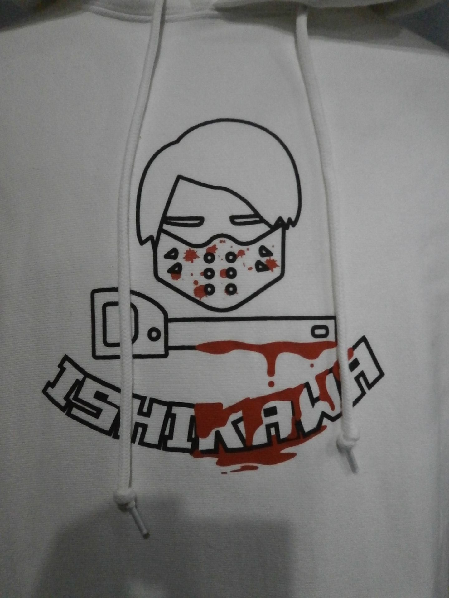 石川勇希 イラスト プルオーバーパーカー②(ホワイト)