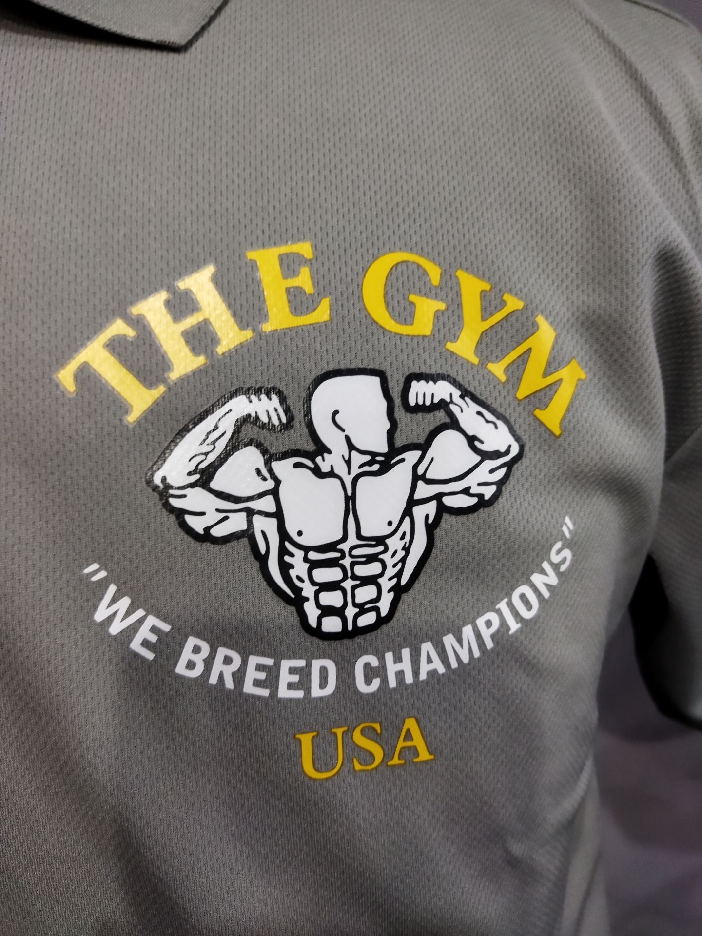 THE GYM ポロシャツ(グレー)