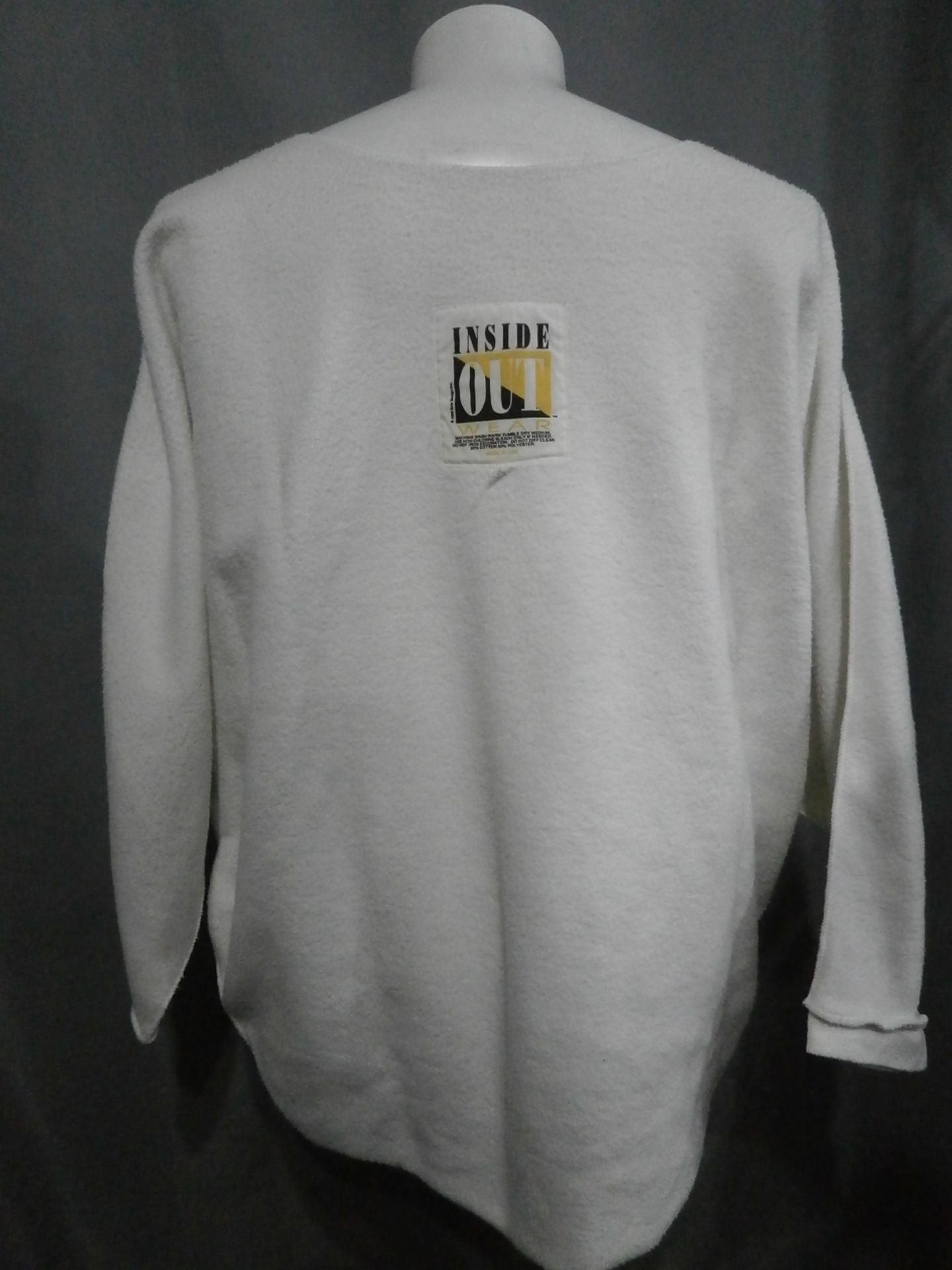 ★プロレスラー御用達!!★ INSIDE OUT WEAR ロングスリーブラグトップ(ホワイト)④