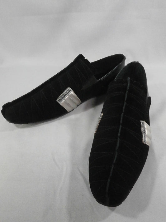 ARISTRIST  AT Loafers Shoes (1) (Black× Silver)