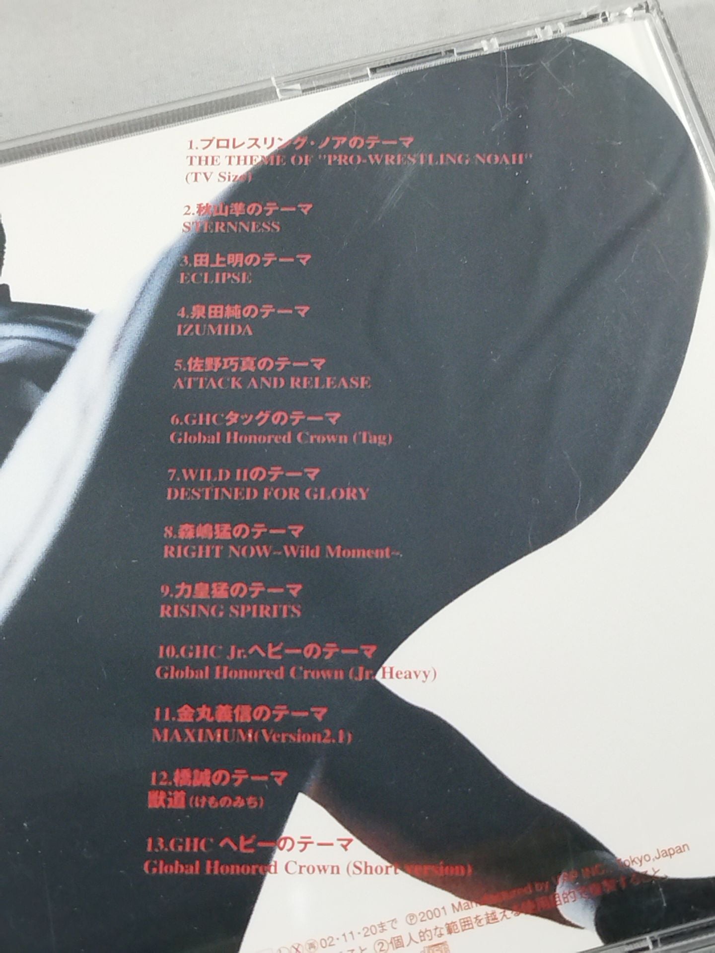 PRO-Wrestling NOAH THEME ALBUM NAVIGATION FOR THE GLORY