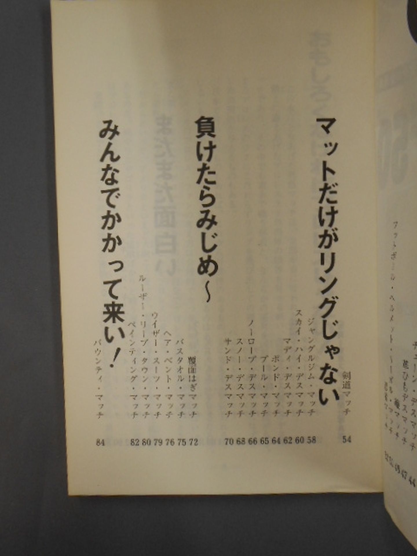 プロレスおもしろマッチ50