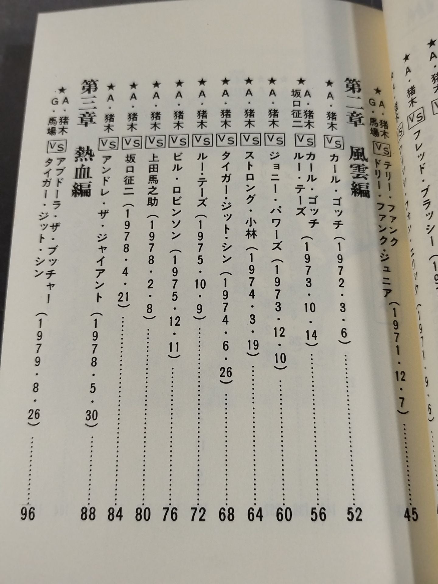 Antonio Inoki Self-Selected Fighting Spirit 30 Battles