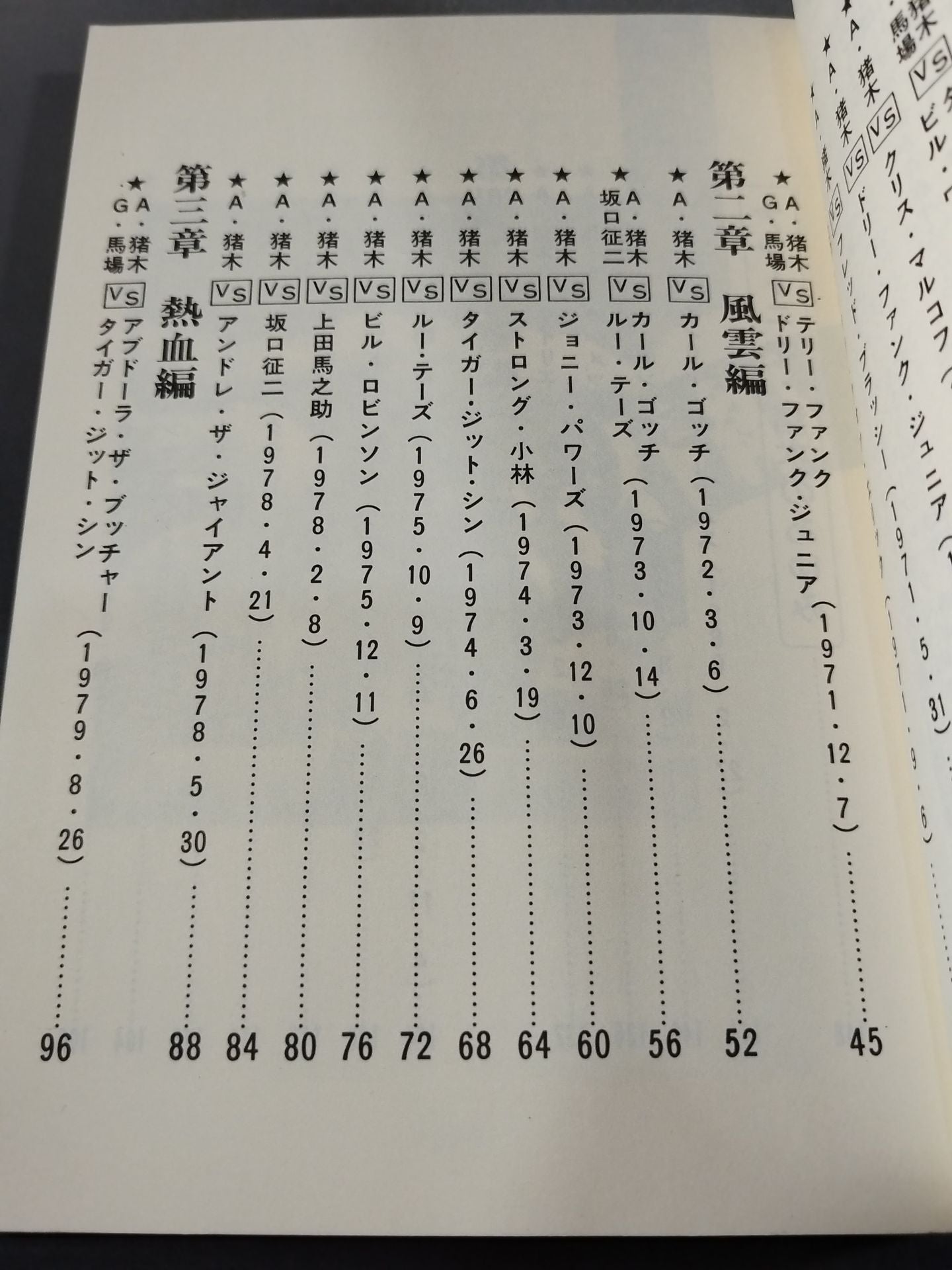 Antonio Inoki Self-Selected Fighting Spirit 30 Battles